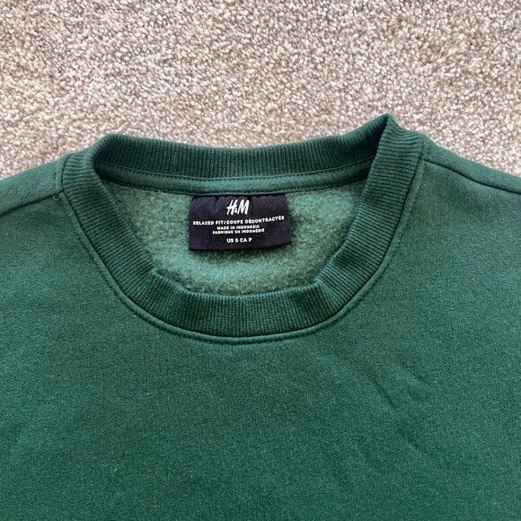 Minimalist Emerald Green Loungewear Cozy Unisex Sweatshirt S - Picture 3 of 7